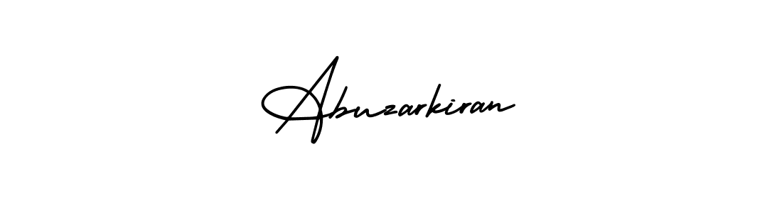 How to make Abuzarkiran signature? AmerikaSignatureDemo-Regular is a professional autograph style. Create handwritten signature for Abuzarkiran name. Abuzarkiran signature style 3 images and pictures png