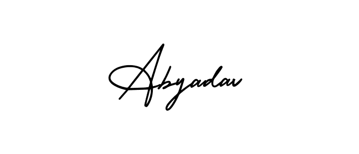 Design your own signature with our free online signature maker. With this signature software, you can create a handwritten (AmerikaSignatureDemo-Regular) signature for name Abyadav. Abyadav signature style 3 images and pictures png