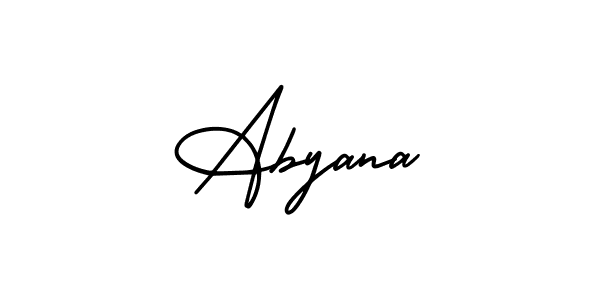 AmerikaSignatureDemo-Regular is a professional signature style that is perfect for those who want to add a touch of class to their signature. It is also a great choice for those who want to make their signature more unique. Get Abyana name to fancy signature for free. Abyana signature style 3 images and pictures png