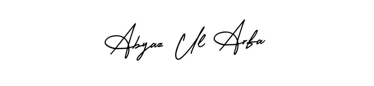 Abyaz Ul Arfa stylish signature style. Best Handwritten Sign (AmerikaSignatureDemo-Regular) for my name. Handwritten Signature Collection Ideas for my name Abyaz Ul Arfa. Abyaz Ul Arfa signature style 3 images and pictures png