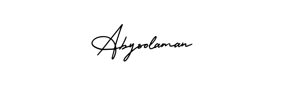 This is the best signature style for the Abysolaman name. Also you like these signature font (AmerikaSignatureDemo-Regular). Mix name signature. Abysolaman signature style 3 images and pictures png