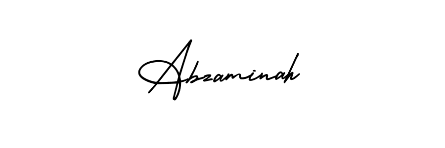 Also You can easily find your signature by using the search form. We will create Abzaminah name handwritten signature images for you free of cost using AmerikaSignatureDemo-Regular sign style. Abzaminah signature style 3 images and pictures png