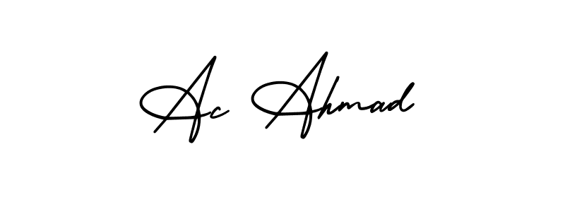 How to Draw Ac Ahmad signature style? AmerikaSignatureDemo-Regular is a latest design signature styles for name Ac Ahmad. Ac Ahmad signature style 3 images and pictures png