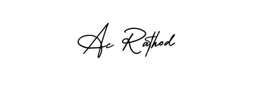 This is the best signature style for the Ac Rathod name. Also you like these signature font (AmerikaSignatureDemo-Regular). Mix name signature. Ac Rathod signature style 3 images and pictures png