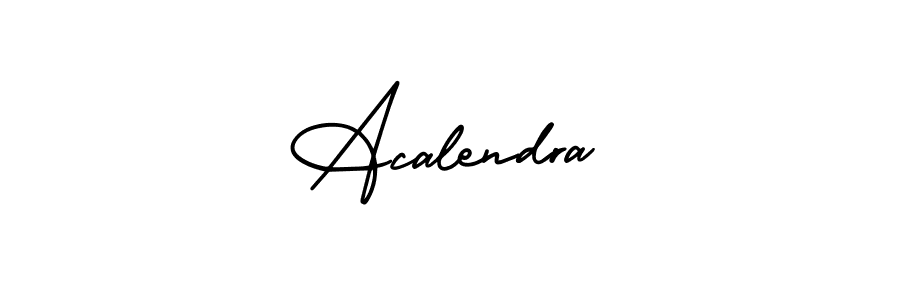 Create a beautiful signature design for name Acalendra. With this signature (AmerikaSignatureDemo-Regular) fonts, you can make a handwritten signature for free. Acalendra signature style 3 images and pictures png
