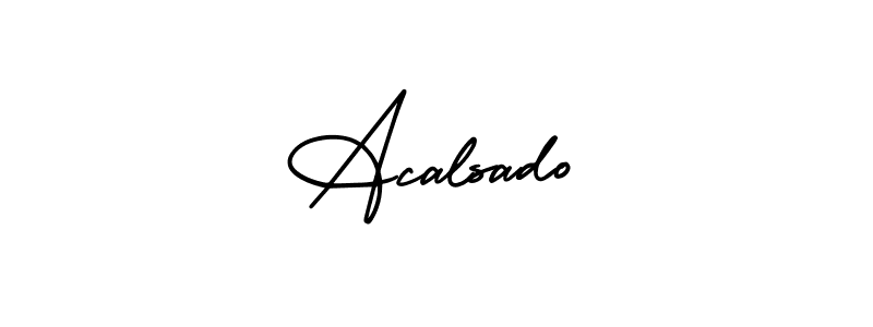 Acalsado stylish signature style. Best Handwritten Sign (AmerikaSignatureDemo-Regular) for my name. Handwritten Signature Collection Ideas for my name Acalsado. Acalsado signature style 3 images and pictures png