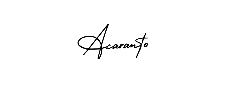 How to make Acaranto signature? AmerikaSignatureDemo-Regular is a professional autograph style. Create handwritten signature for Acaranto name. Acaranto signature style 3 images and pictures png