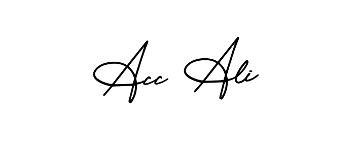 Also we have Acc Ali name is the best signature style. Create professional handwritten signature collection using AmerikaSignatureDemo-Regular autograph style. Acc Ali signature style 3 images and pictures png