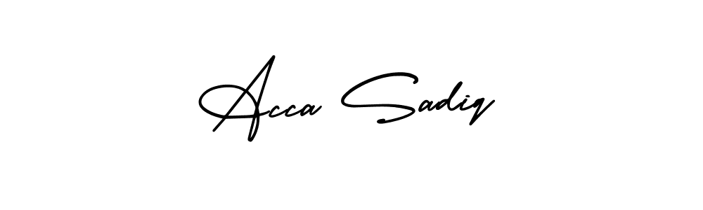 Best and Professional Signature Style for Acca Sadiq. AmerikaSignatureDemo-Regular Best Signature Style Collection. Acca Sadiq signature style 3 images and pictures png