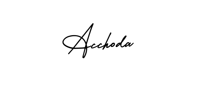 Make a short Acchoda signature style. Manage your documents anywhere anytime using AmerikaSignatureDemo-Regular. Create and add eSignatures, submit forms, share and send files easily. Acchoda signature style 3 images and pictures png