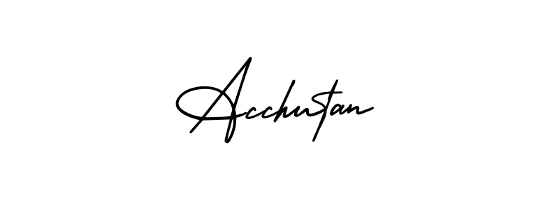 Here are the top 10 professional signature styles for the name Acchutan. These are the best autograph styles you can use for your name. Acchutan signature style 3 images and pictures png