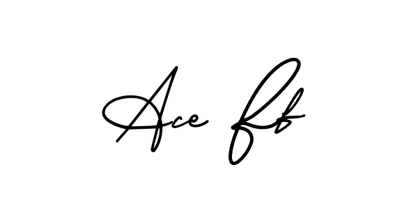 Use a signature maker to create a handwritten signature online. With this signature software, you can design (AmerikaSignatureDemo-Regular) your own signature for name Ace Ff. Ace Ff signature style 3 images and pictures png