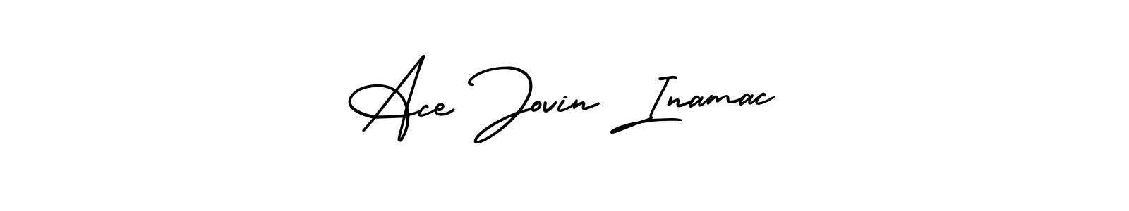 It looks lik you need a new signature style for name Ace Jovin Inamac. Design unique handwritten (AmerikaSignatureDemo-Regular) signature with our free signature maker in just a few clicks. Ace Jovin Inamac signature style 3 images and pictures png