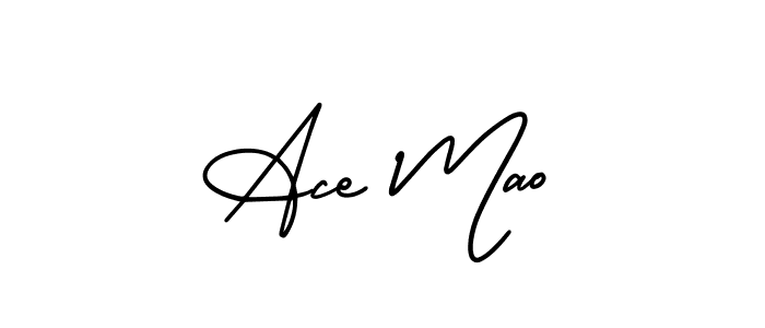 Design your own signature with our free online signature maker. With this signature software, you can create a handwritten (AmerikaSignatureDemo-Regular) signature for name Ace Mao. Ace Mao signature style 3 images and pictures png