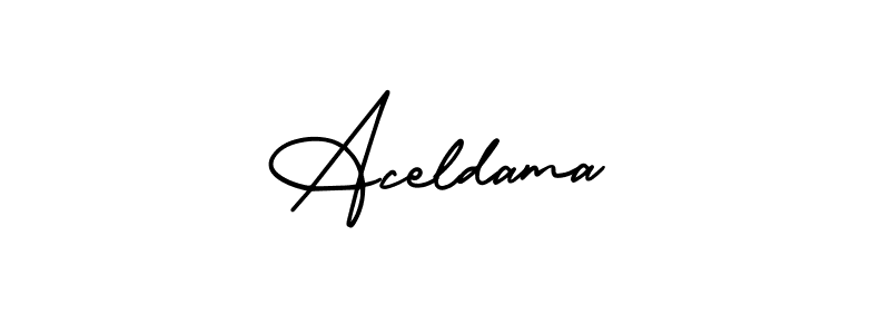 Aceldama stylish signature style. Best Handwritten Sign (AmerikaSignatureDemo-Regular) for my name. Handwritten Signature Collection Ideas for my name Aceldama. Aceldama signature style 3 images and pictures png