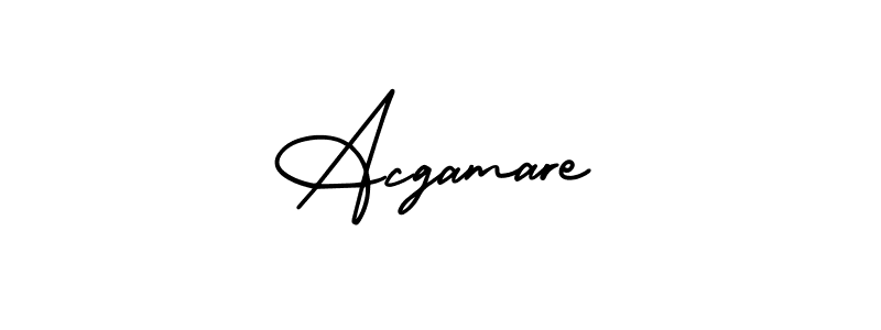 Also we have Acgamare name is the best signature style. Create professional handwritten signature collection using AmerikaSignatureDemo-Regular autograph style. Acgamare signature style 3 images and pictures png