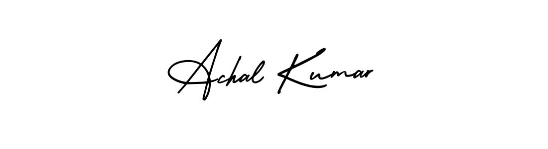 Use a signature maker to create a handwritten signature online. With this signature software, you can design (AmerikaSignatureDemo-Regular) your own signature for name Achal Kumar. Achal Kumar signature style 3 images and pictures png