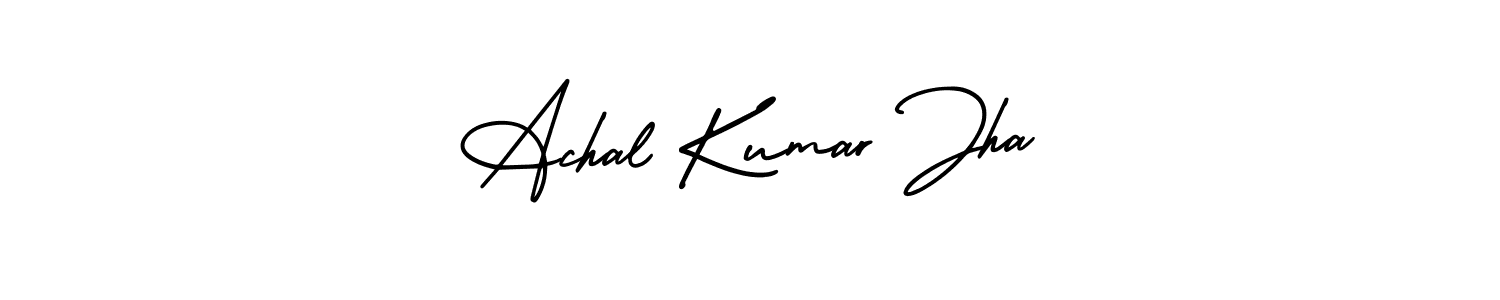 How to Draw Achal Kumar Jha signature style? AmerikaSignatureDemo-Regular is a latest design signature styles for name Achal Kumar Jha. Achal Kumar Jha signature style 3 images and pictures png