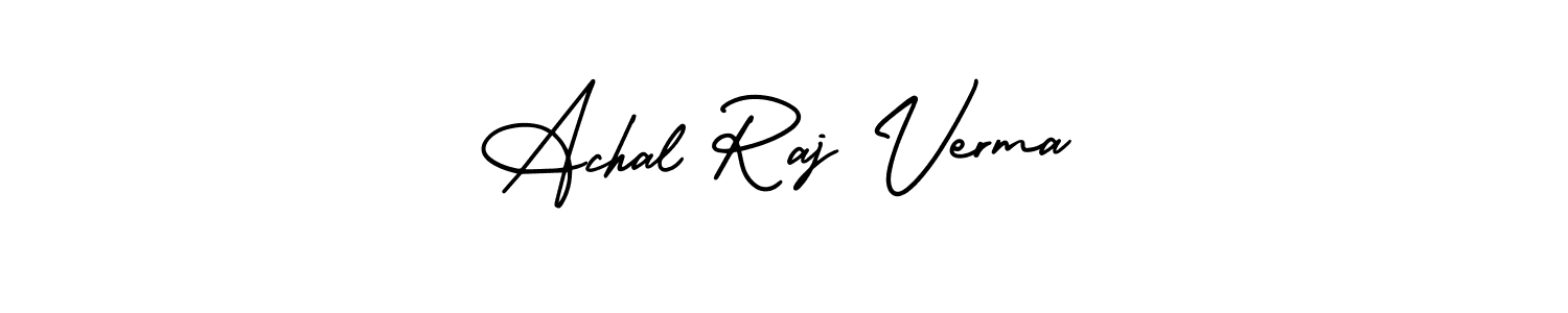 if you are searching for the best signature style for your name Achal Raj Verma. so please give up your signature search. here we have designed multiple signature styles  using AmerikaSignatureDemo-Regular. Achal Raj Verma signature style 3 images and pictures png