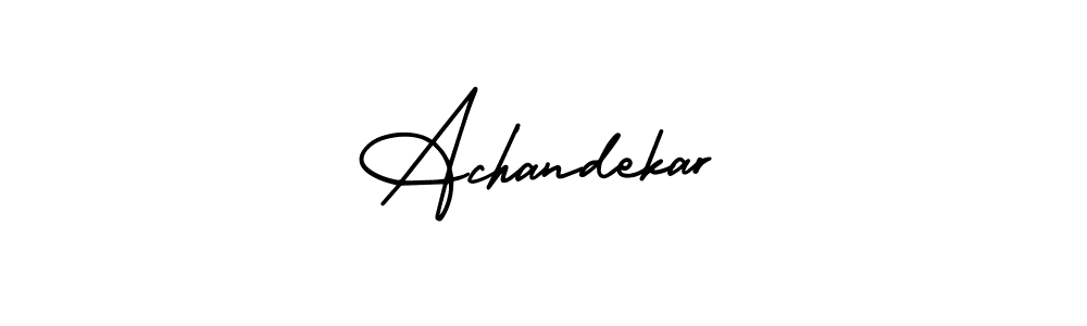 Also You can easily find your signature by using the search form. We will create Achandekar name handwritten signature images for you free of cost using AmerikaSignatureDemo-Regular sign style. Achandekar signature style 3 images and pictures png