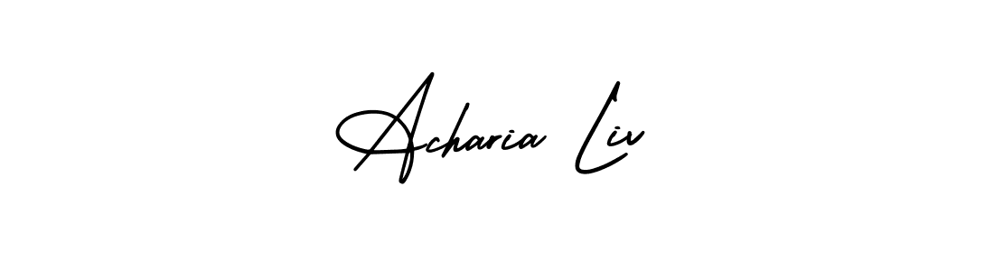 Check out images of Autograph of Acharia Liv name. Actor Acharia Liv Signature Style. AmerikaSignatureDemo-Regular is a professional sign style online. Acharia Liv signature style 3 images and pictures png