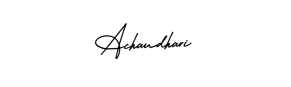 This is the best signature style for the Achaudhari name. Also you like these signature font (AmerikaSignatureDemo-Regular). Mix name signature. Achaudhari signature style 3 images and pictures png