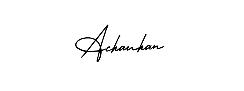 How to make Achauhan signature? AmerikaSignatureDemo-Regular is a professional autograph style. Create handwritten signature for Achauhan name. Achauhan signature style 3 images and pictures png