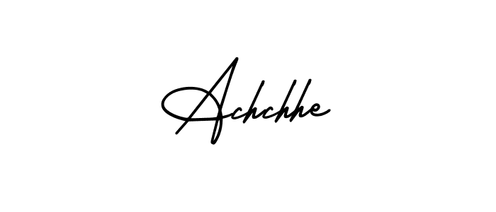 Design your own signature with our free online signature maker. With this signature software, you can create a handwritten (AmerikaSignatureDemo-Regular) signature for name Achchhe. Achchhe signature style 3 images and pictures png