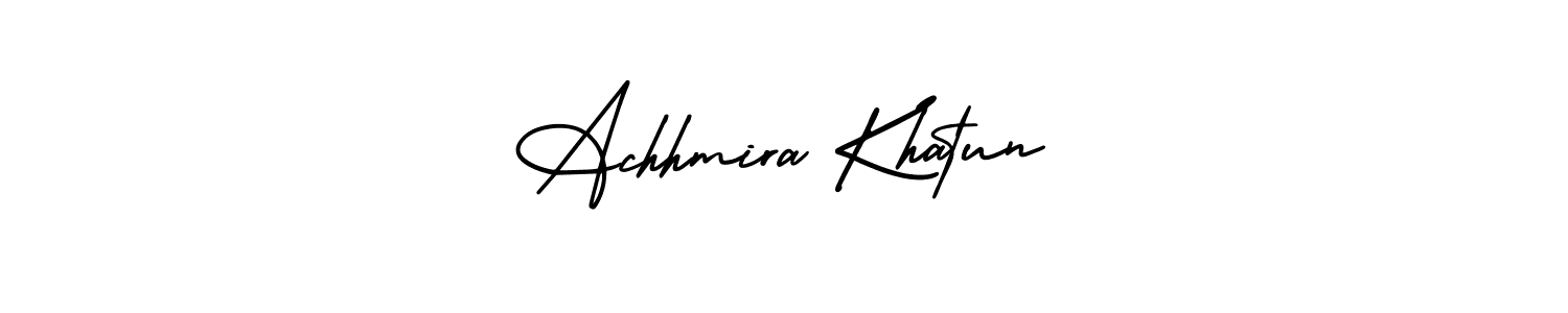 Make a beautiful signature design for name Achhmira Khatun. Use this online signature maker to create a handwritten signature for free. Achhmira Khatun signature style 3 images and pictures png