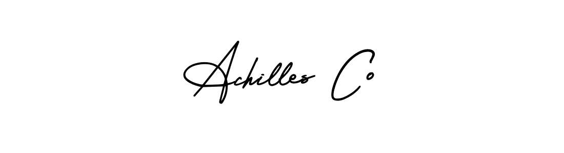 Also we have Achilles Co name is the best signature style. Create professional handwritten signature collection using AmerikaSignatureDemo-Regular autograph style. Achilles Co signature style 3 images and pictures png