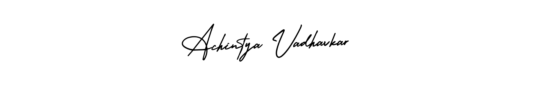 Make a beautiful signature design for name Achintya Vadhavkar. With this signature (AmerikaSignatureDemo-Regular) style, you can create a handwritten signature for free. Achintya Vadhavkar signature style 3 images and pictures png