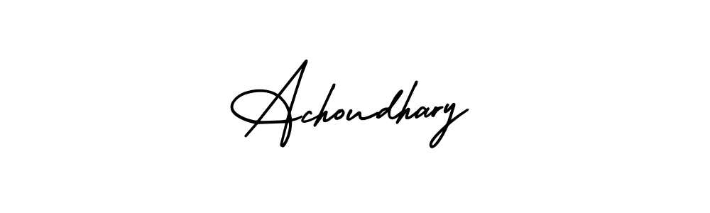 Make a beautiful signature design for name Achoudhary. Use this online signature maker to create a handwritten signature for free. Achoudhary signature style 3 images and pictures png