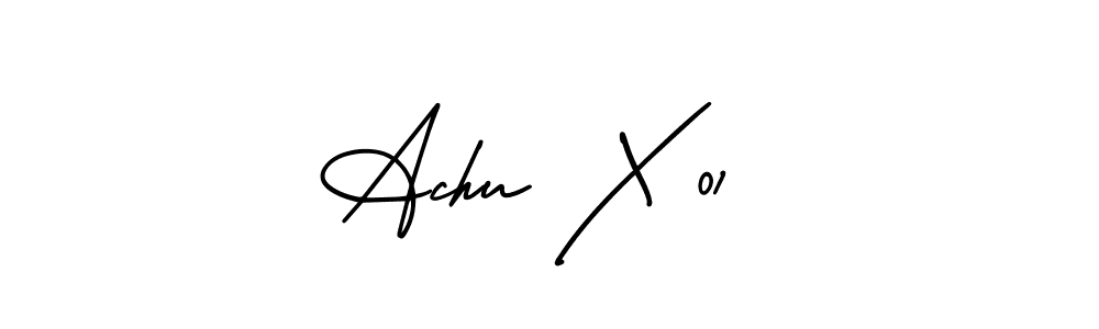 Design your own signature with our free online signature maker. With this signature software, you can create a handwritten (AmerikaSignatureDemo-Regular) signature for name Achu X 01 . Achu X 01  signature style 3 images and pictures png