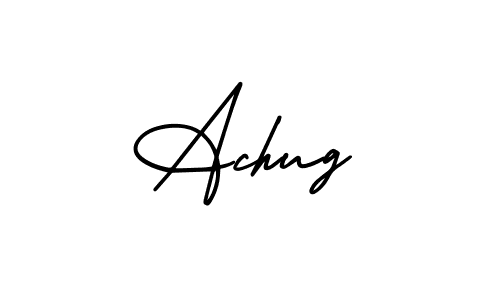 This is the best signature style for the Achug name. Also you like these signature font (AmerikaSignatureDemo-Regular). Mix name signature. Achug signature style 3 images and pictures png