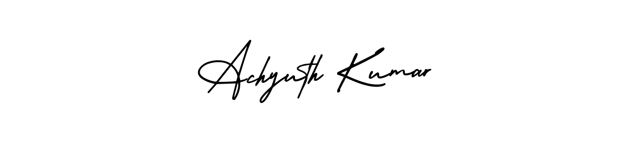 It looks lik you need a new signature style for name Achyuth Kumar. Design unique handwritten (AmerikaSignatureDemo-Regular) signature with our free signature maker in just a few clicks. Achyuth Kumar signature style 3 images and pictures png