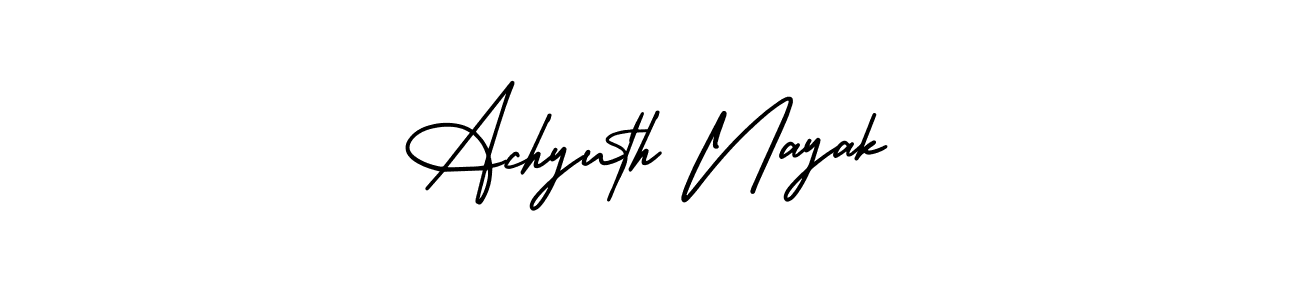 Best and Professional Signature Style for Achyuth Nayak. AmerikaSignatureDemo-Regular Best Signature Style Collection. Achyuth Nayak signature style 3 images and pictures png