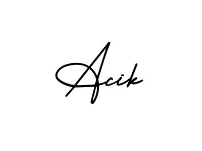 Make a beautiful signature design for name Acik. Use this online signature maker to create a handwritten signature for free. Acik signature style 3 images and pictures png