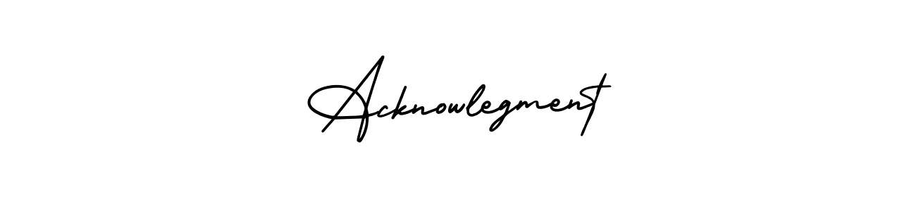 Use a signature maker to create a handwritten signature online. With this signature software, you can design (AmerikaSignatureDemo-Regular) your own signature for name Acknowlegment. Acknowlegment signature style 3 images and pictures png