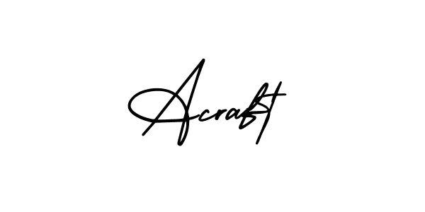 How to Draw Acraft signature style? AmerikaSignatureDemo-Regular is a latest design signature styles for name Acraft. Acraft signature style 3 images and pictures png