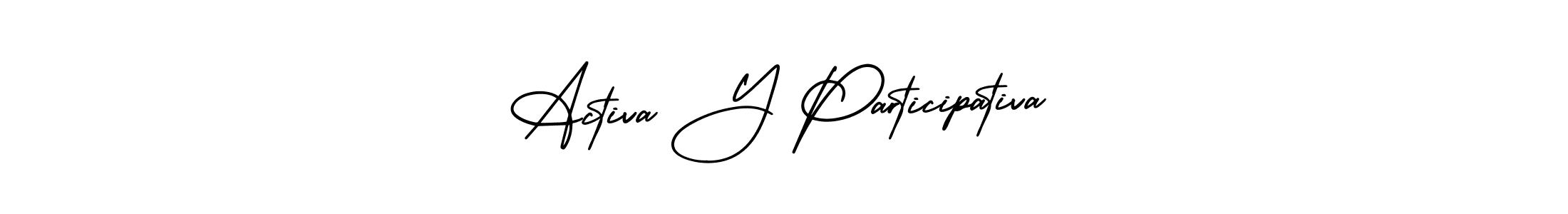 How to make Activa Y Participativa signature? AmerikaSignatureDemo-Regular is a professional autograph style. Create handwritten signature for Activa Y Participativa name. Activa Y Participativa signature style 3 images and pictures png