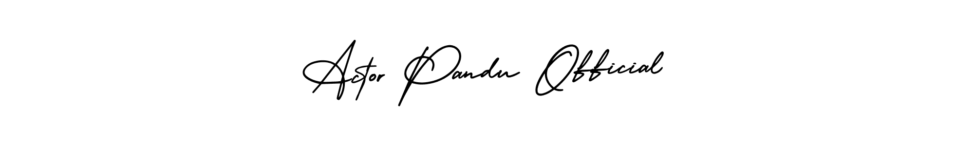 Make a beautiful signature design for name Actor Pandu Official. With this signature (AmerikaSignatureDemo-Regular) style, you can create a handwritten signature for free. Actor Pandu Official signature style 3 images and pictures png