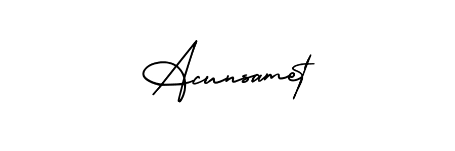 Here are the top 10 professional signature styles for the name Acunsamet. These are the best autograph styles you can use for your name. Acunsamet signature style 3 images and pictures png