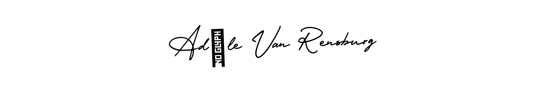 This is the best signature style for the Adéle Van Rensburg name. Also you like these signature font (AmerikaSignatureDemo-Regular). Mix name signature. Adéle Van Rensburg signature style 3 images and pictures png