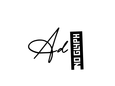 The best way (AmerikaSignatureDemo-Regular) to make a short signature is to pick only two or three words in your name. The name AdŽ include a total of six letters. For converting this name. AdŽ signature style 3 images and pictures png
