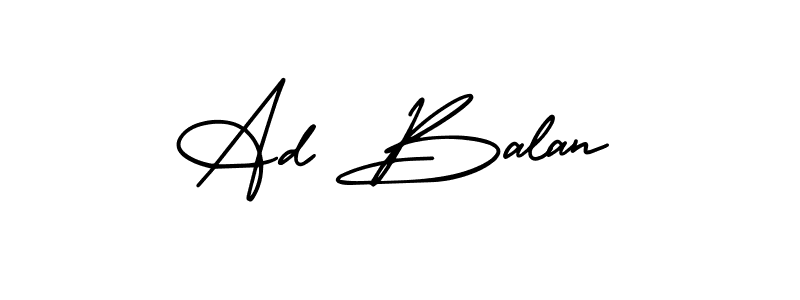 How to make Ad Balan signature? AmerikaSignatureDemo-Regular is a professional autograph style. Create handwritten signature for Ad Balan name. Ad Balan signature style 3 images and pictures png