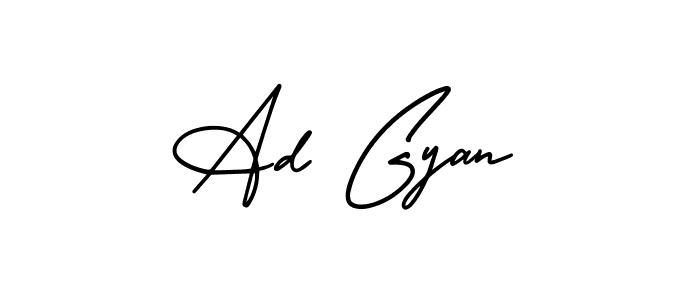 Create a beautiful signature design for name Ad Gyan. With this signature (AmerikaSignatureDemo-Regular) fonts, you can make a handwritten signature for free. Ad Gyan signature style 3 images and pictures png
