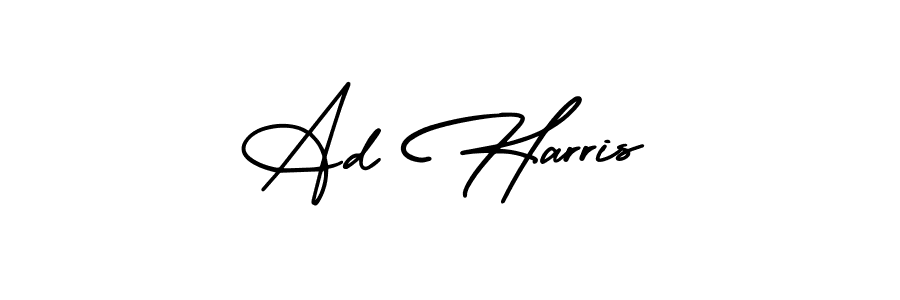 Design your own signature with our free online signature maker. With this signature software, you can create a handwritten (AmerikaSignatureDemo-Regular) signature for name Ad Harris. Ad Harris signature style 3 images and pictures png