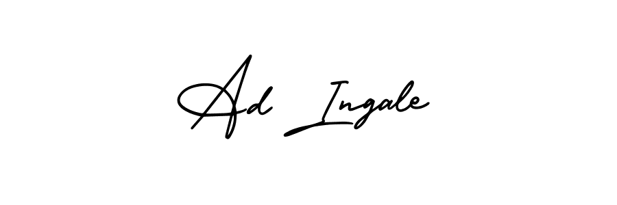 Make a beautiful signature design for name Ad Ingale. With this signature (AmerikaSignatureDemo-Regular) style, you can create a handwritten signature for free. Ad Ingale signature style 3 images and pictures png