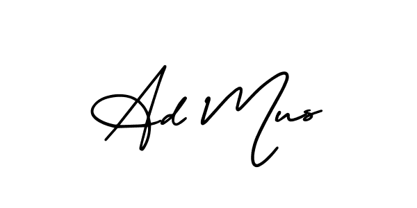 Best and Professional Signature Style for Ad Mus. AmerikaSignatureDemo-Regular Best Signature Style Collection. Ad Mus signature style 3 images and pictures png