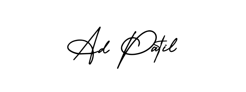 Create a beautiful signature design for name Ad Patil. With this signature (AmerikaSignatureDemo-Regular) fonts, you can make a handwritten signature for free. Ad Patil signature style 3 images and pictures png